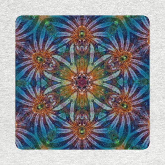 Psychedelic Kaleidoscopic Multi-Color Mandala Number 3 by SpotterArt